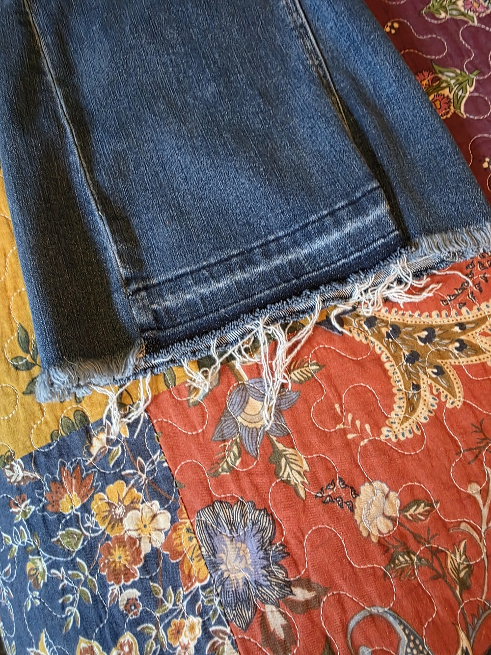NWOT Flying Monkey Distressed Blue Flare Jeans. New and from a smoke free home. - Picture 2 of 7